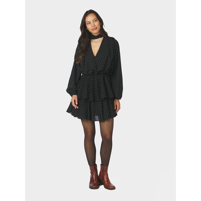 Neo Noir NIELLE DOT DRESS BLACK