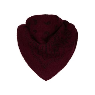 Neo Noir ADELINA PAISLEY KNIT SCARF WINE