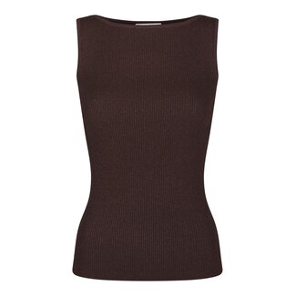 Neo Noir TALIA GLITTER KNIT TOP BURGUNDY
