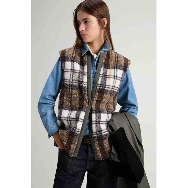 WOOLRICH WAXED COAT DARK GREEN