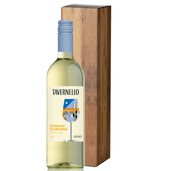 Tavernello Tavernello Trebbiano Chardonnay Rubicone | Wijn Cadeau | incl. Gratis Kaartje