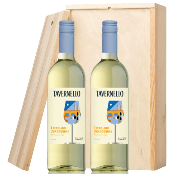 Tavernello Tavernello Trebbiano Chardonnay Rubicone | Wijnpakket | incl. Gratis Kaartje
