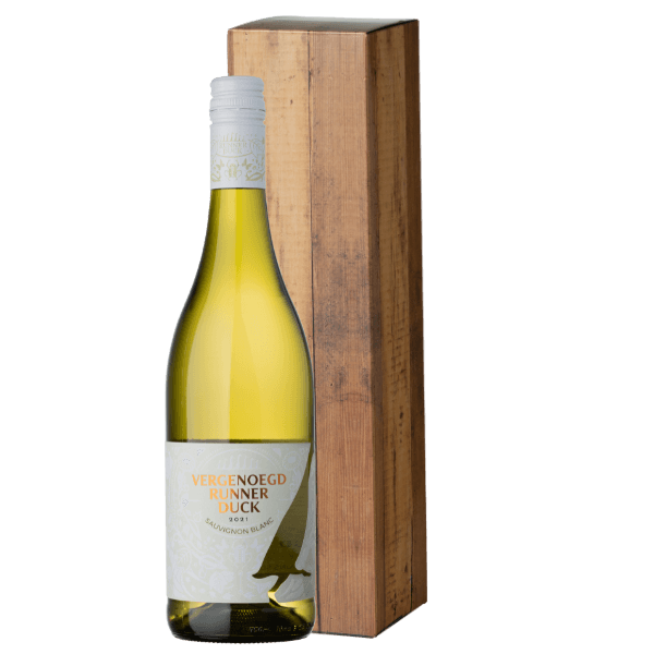 Vergenoegd Wine Estate Runner Duck Sauvignon Blanc | Wijn cadeau | incl. Gratis Kaartje