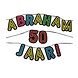 Abraham Brief Girlande 50 Jahre Neon 5m Abraham Brief Girlande 50 Jahre Neon 5m