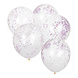 5 Latex Luftballons Verwöhnparty mit Glitzer Konfetti Füllung Plastik 30,5 cm 5 Latex Luftballons Verwöhnparty mit Glitzer Konfetti Füllung Plastik 30,5 cm