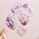 5 Latex Luftballons Verwöhnparty mit Glitzer Konfetti Füllung Plastik 30,5 cm 5 Latex Luftballons Verwöhnparty mit Glitzer Konfetti Füllung Plastik 30,5 cm