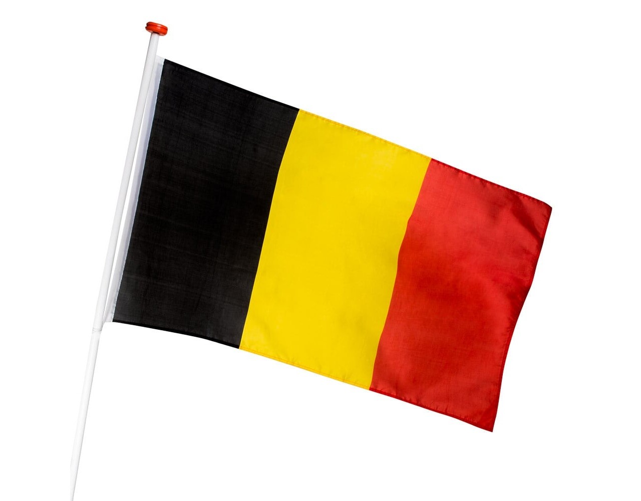 Belgische Flagge 90x150 Cm Aus 210D Nylon | Wasserfest, Bestickt, Mit Metallösen