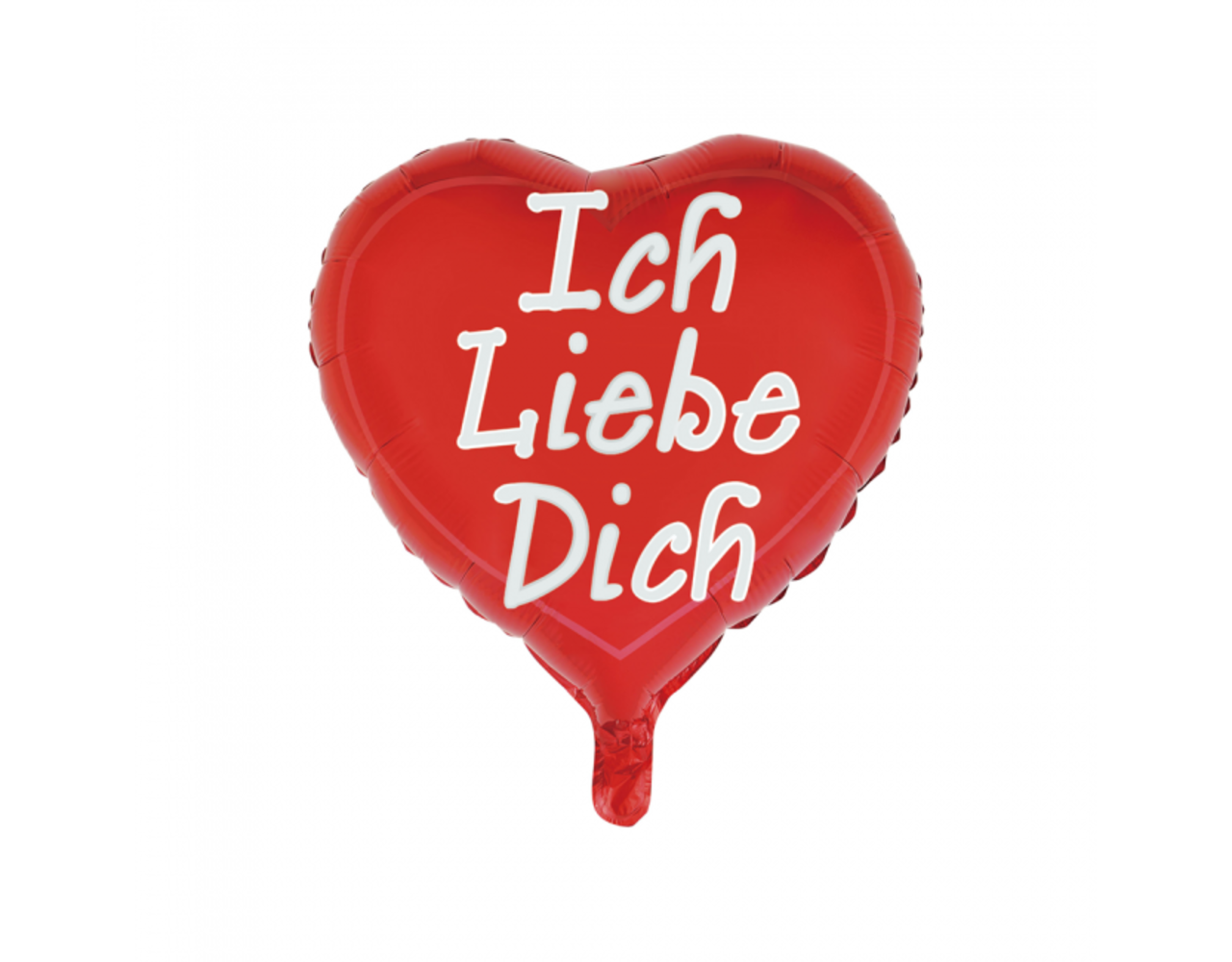 Heliumballon Herz Ich Liebe Dich 45cm leer Partywinkel