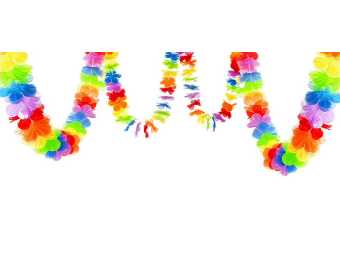Amscan Tiki Blumengirlande – 2,2 M Lang, Mit Stoffblumen & Bedruckten Tiki-Figuren, Für Sommer- & Hawaii-Partys