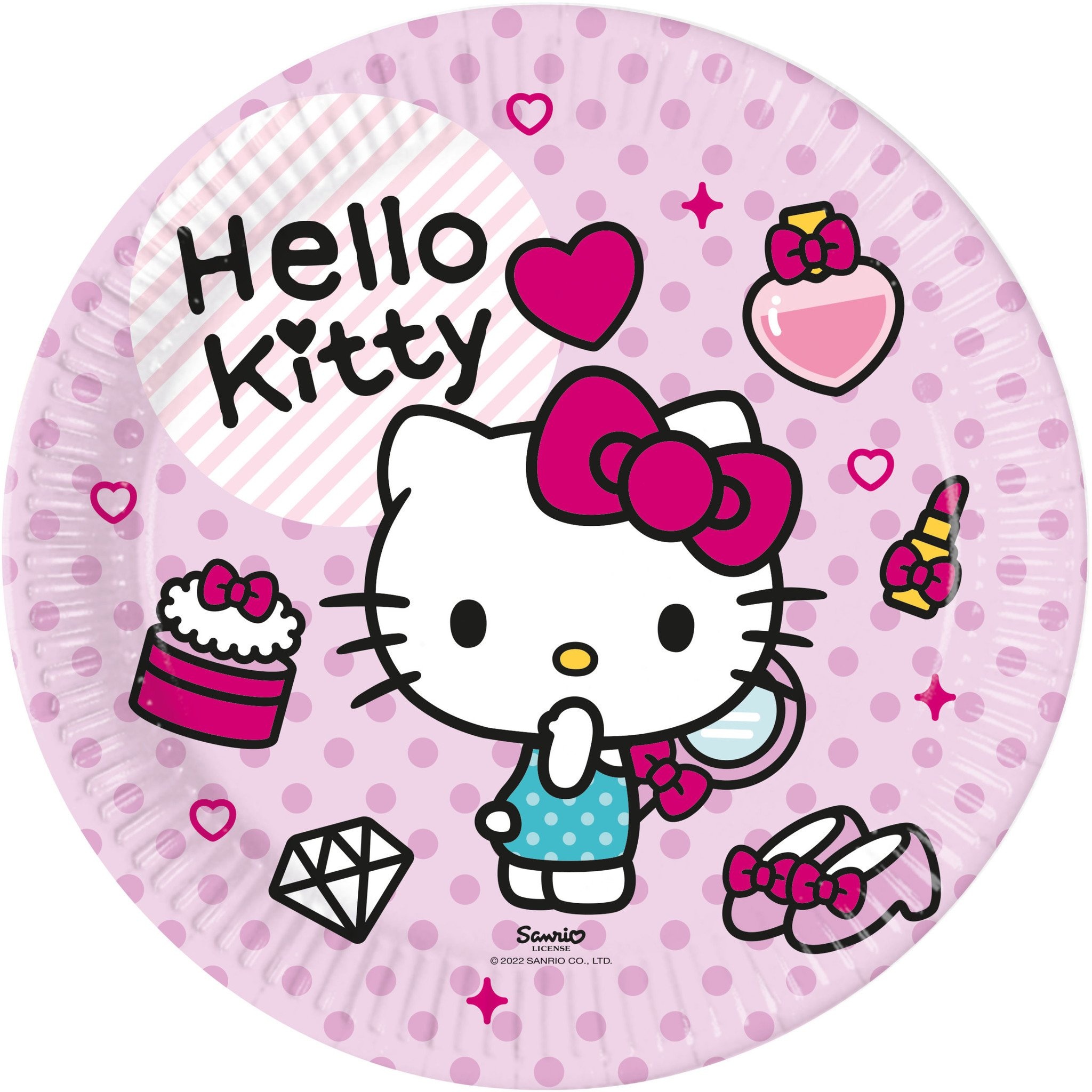 Hello Kitty-Teller 23cm - Partywinkel