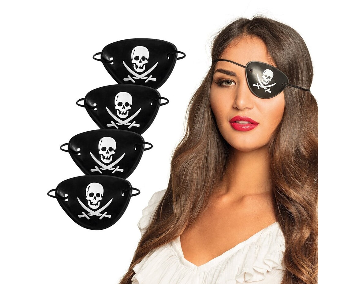 PiratenAccessoires Augenklappen 4tlg. Partywinkel