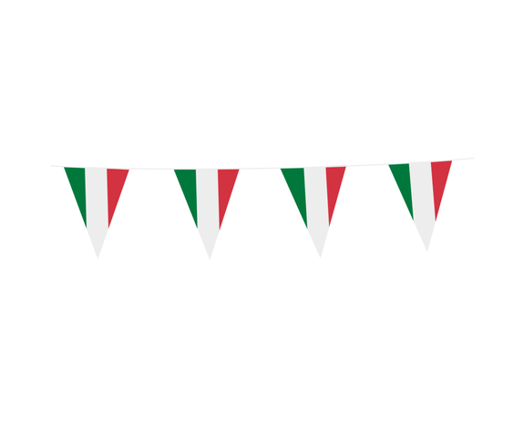 Fahnenkette Flaggenkette Girlande Italien Fahnen Flaggen 15x22cm