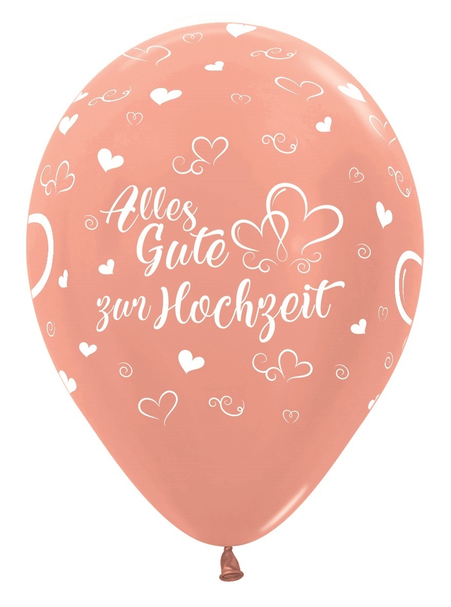 ALEGRE Goldene Hochzeit Ballons 30 Stück - 50 Jahre Jubiläum Deko In Gold