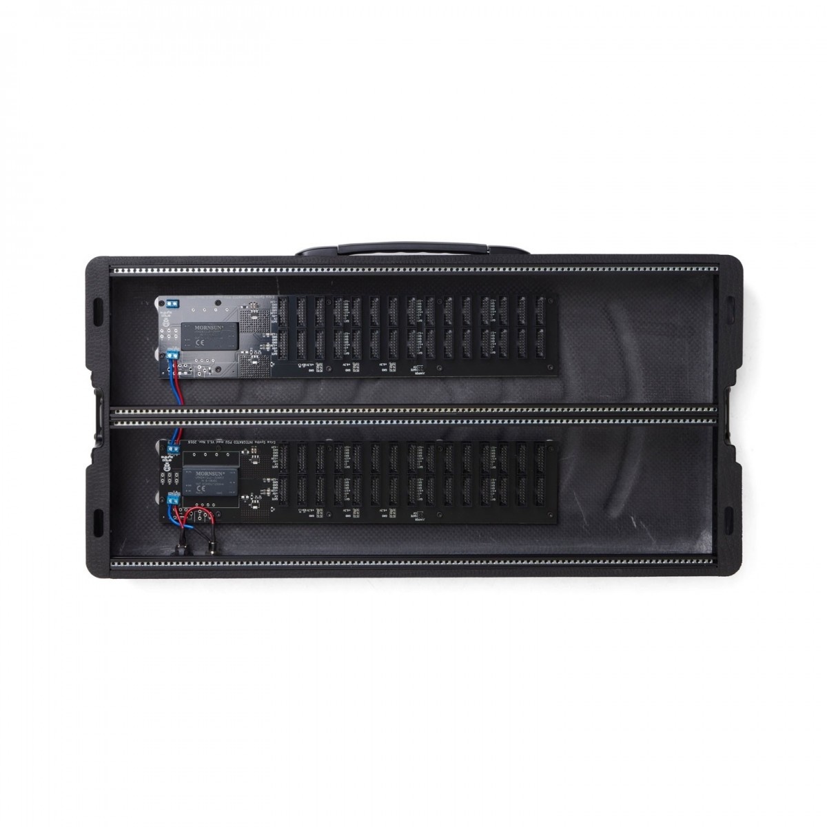 Erica Synths 2x104HP Carbon Fiber Travel Case with Lid (EU plug