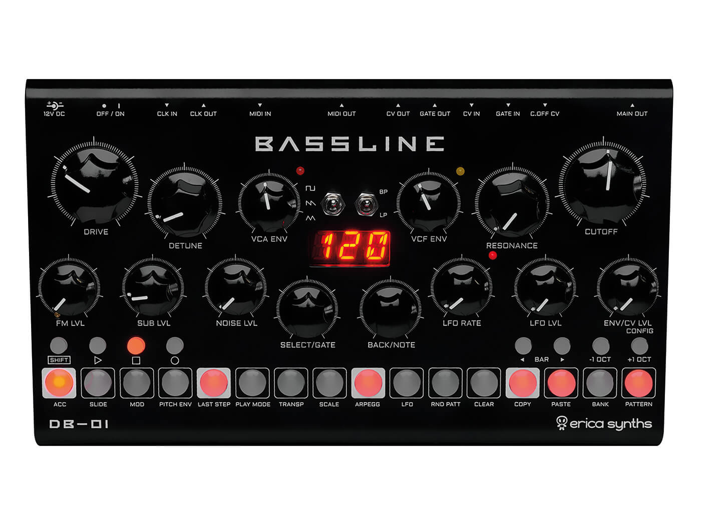 Erica Synth DIY Bassline モジュラーシンセ ユーロラック Erica Synths DIY Bassline - Eurorack Module on ModularGrid