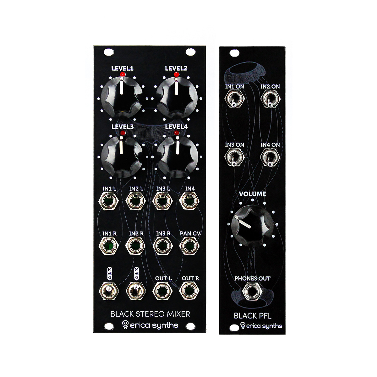 Erica Synths - Black Stereo Mixer v3