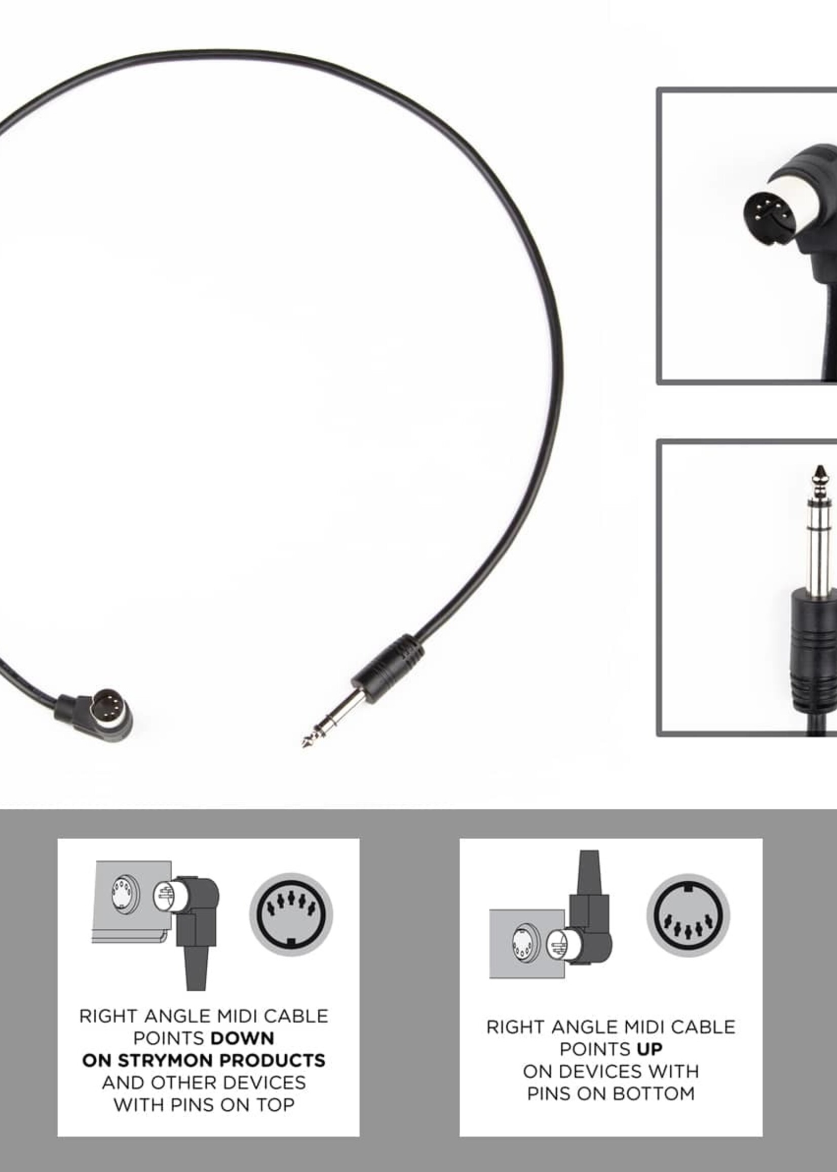 Strymon Right Angle MIDI – Straight TRS Cable