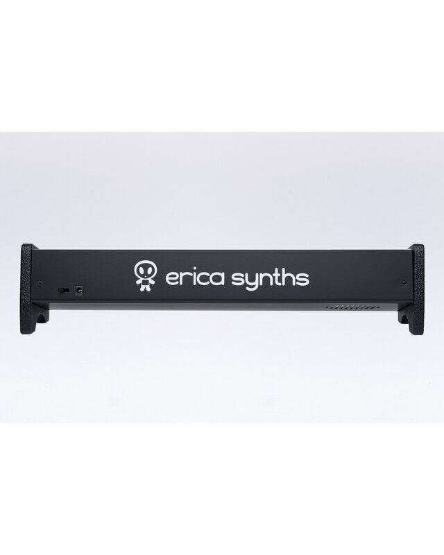 Erica Synths Erica Synths 1 x 84HP skiff case with integrated PSU: black side panels (EU plug)
