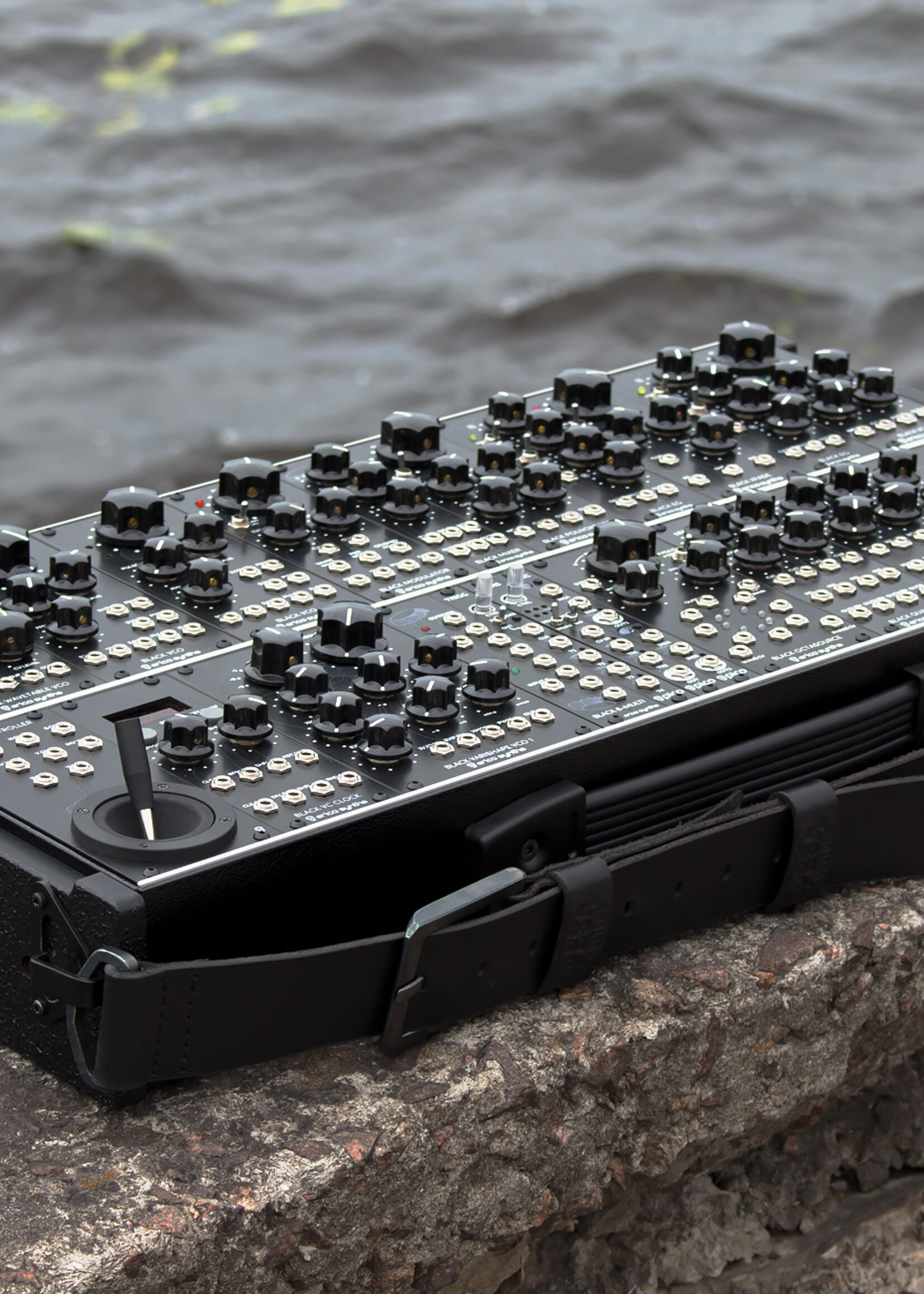 Erica Synths 2 x 104HP Aluminium travel case with integrated PSU (EU plug)