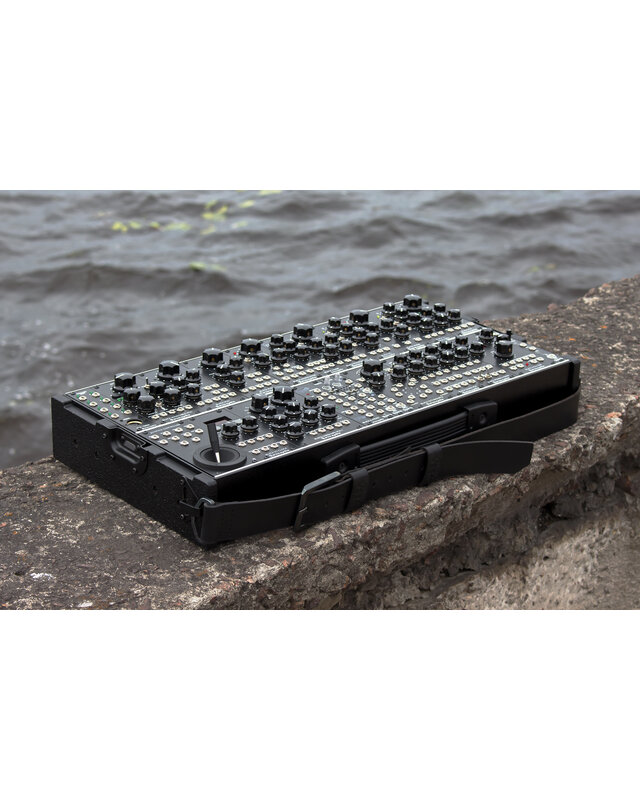 Erica Synths 2 x 104HP Aluminium travel case with integrated PSU (EU plug)