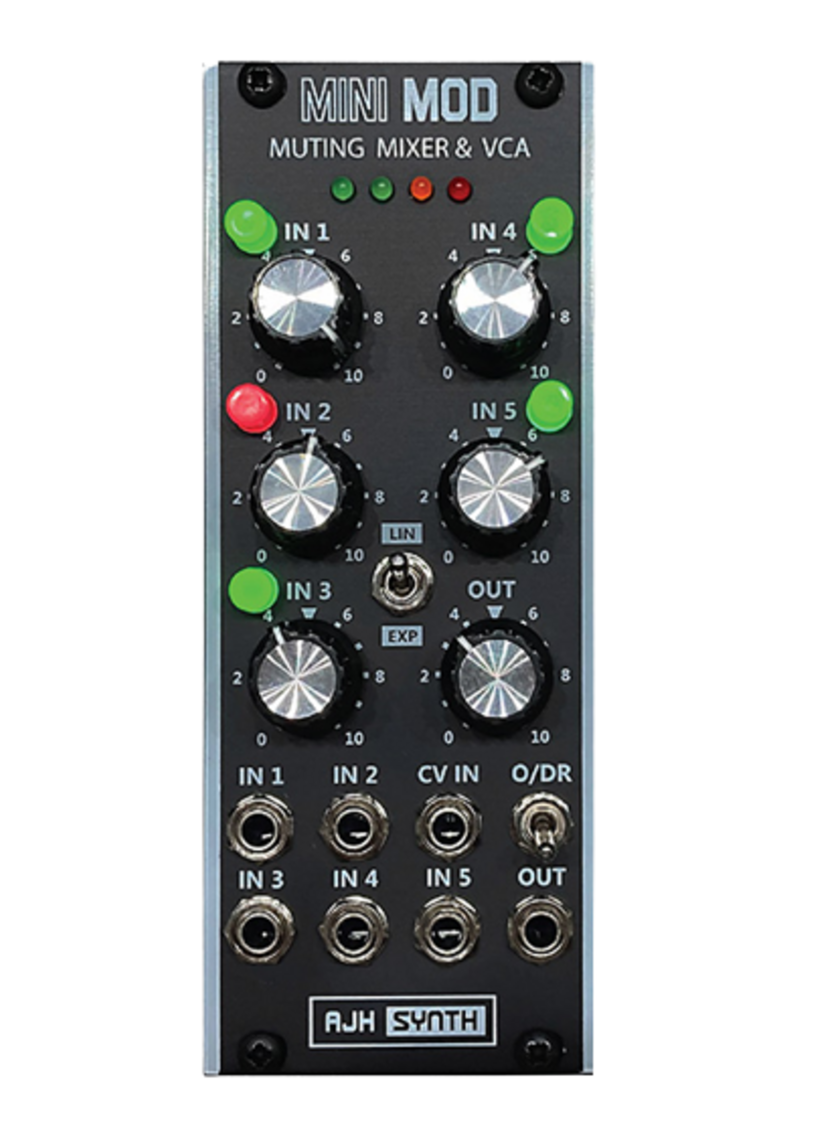 AJH Synth MiniMod Muting Mixer & VCA