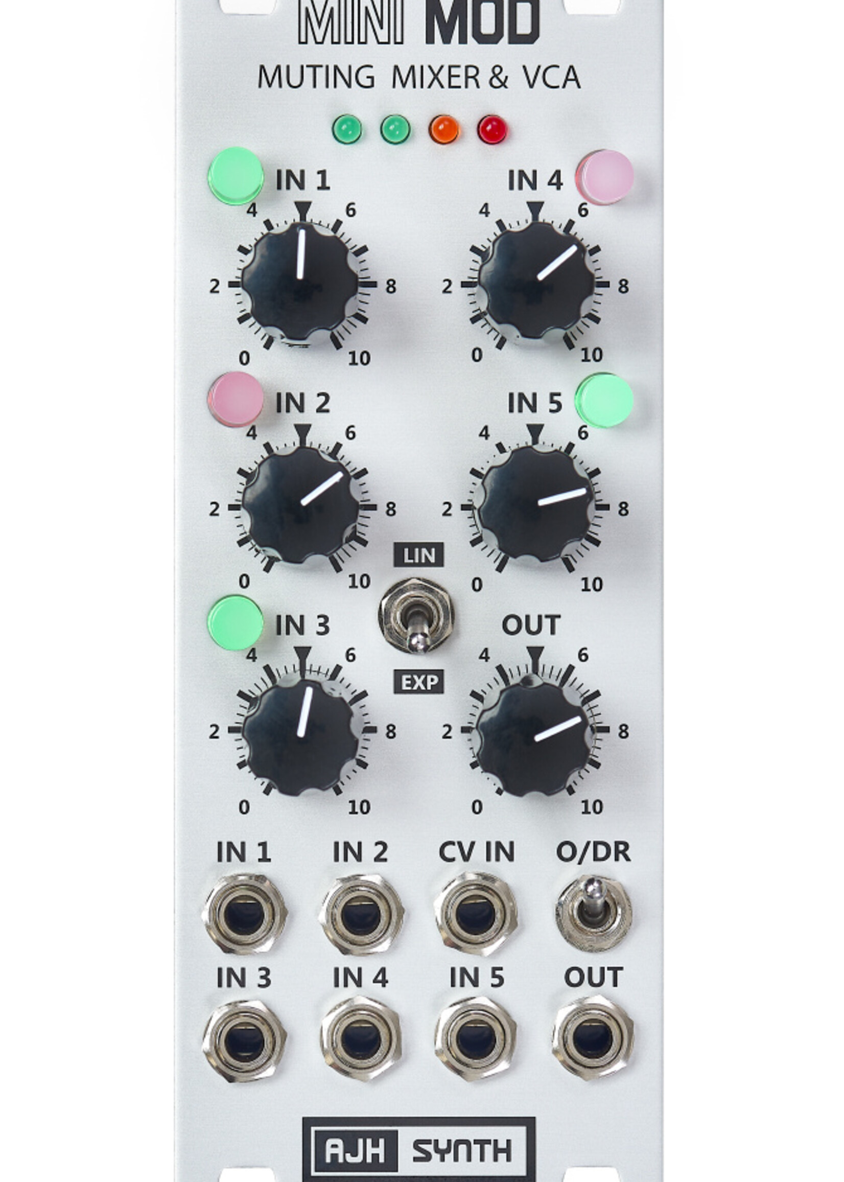 AJH Synth MiniMod Muting Mixer & VCA