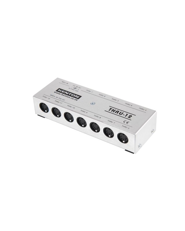 Kenton Thru 12 – 1 MIDI IN to 12 THRU