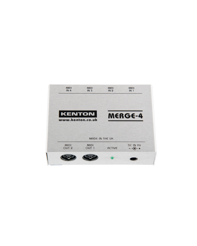 Kenton Merge 4 – 4 MIDI IN to 2 OUT