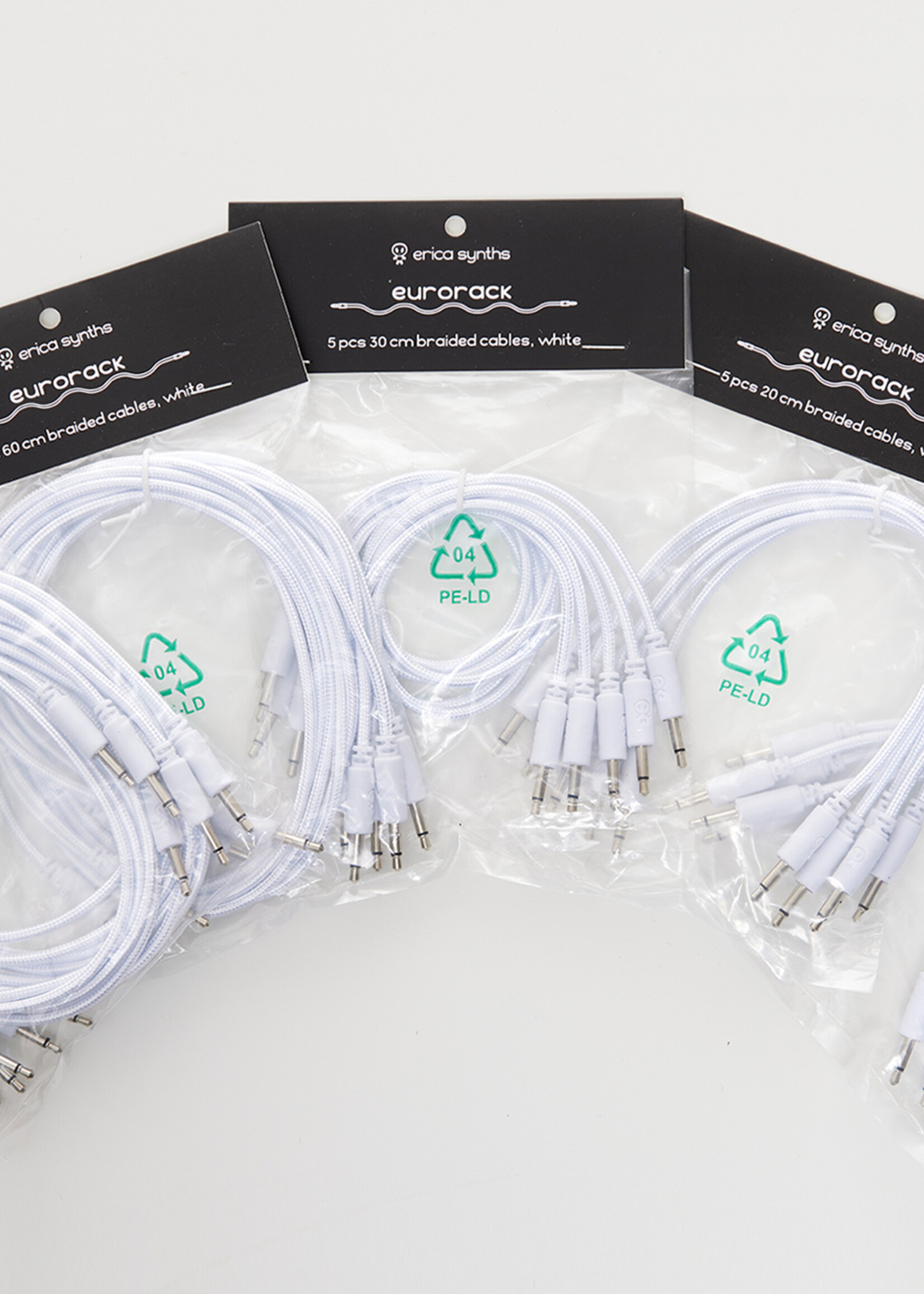 Erica Synths Braided Eurorack Patch Cables 60cm (5 pcs)