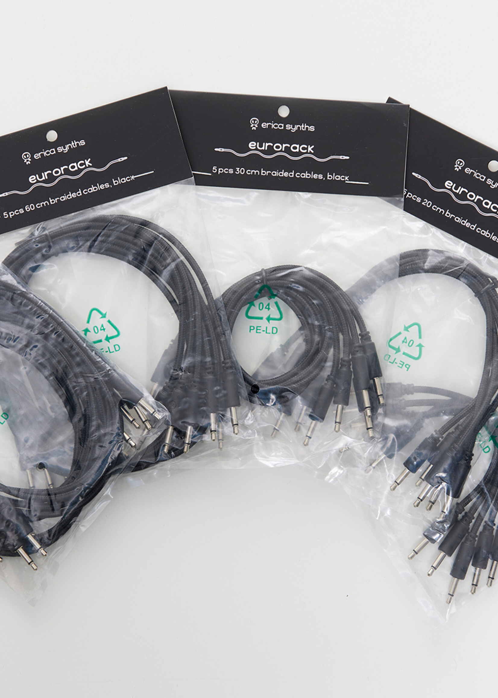 Erica Synths Braided Eurorack Patch Cables 60cm (5 pcs)