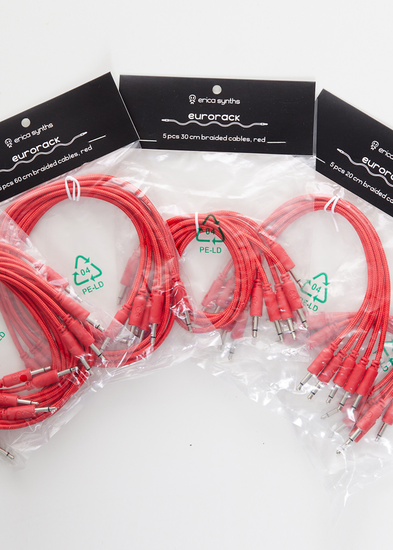 Erica Synths Braided Eurorack Patch Cables 90cm (5 pcs)