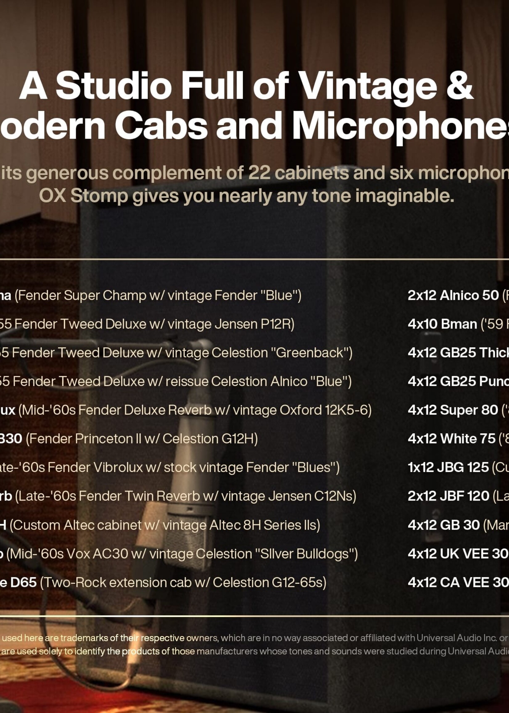 Universal Audio OX Stomp Dynamic Speaker