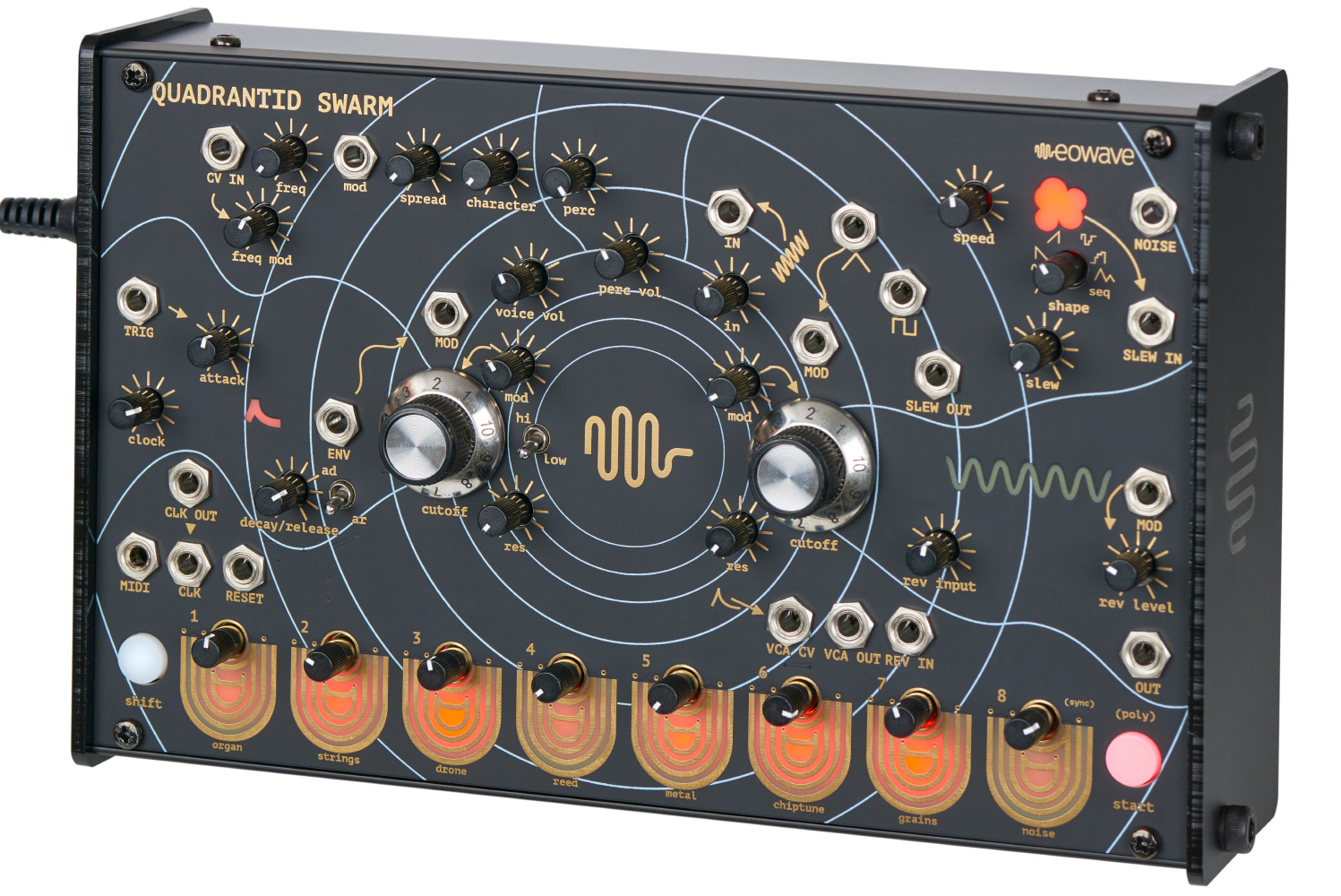 Eowave Quadrantid Swarm セミモジュラーシンセサイザー eowave | Quadrantid Swarm | 新品デジタルシンセサイザー