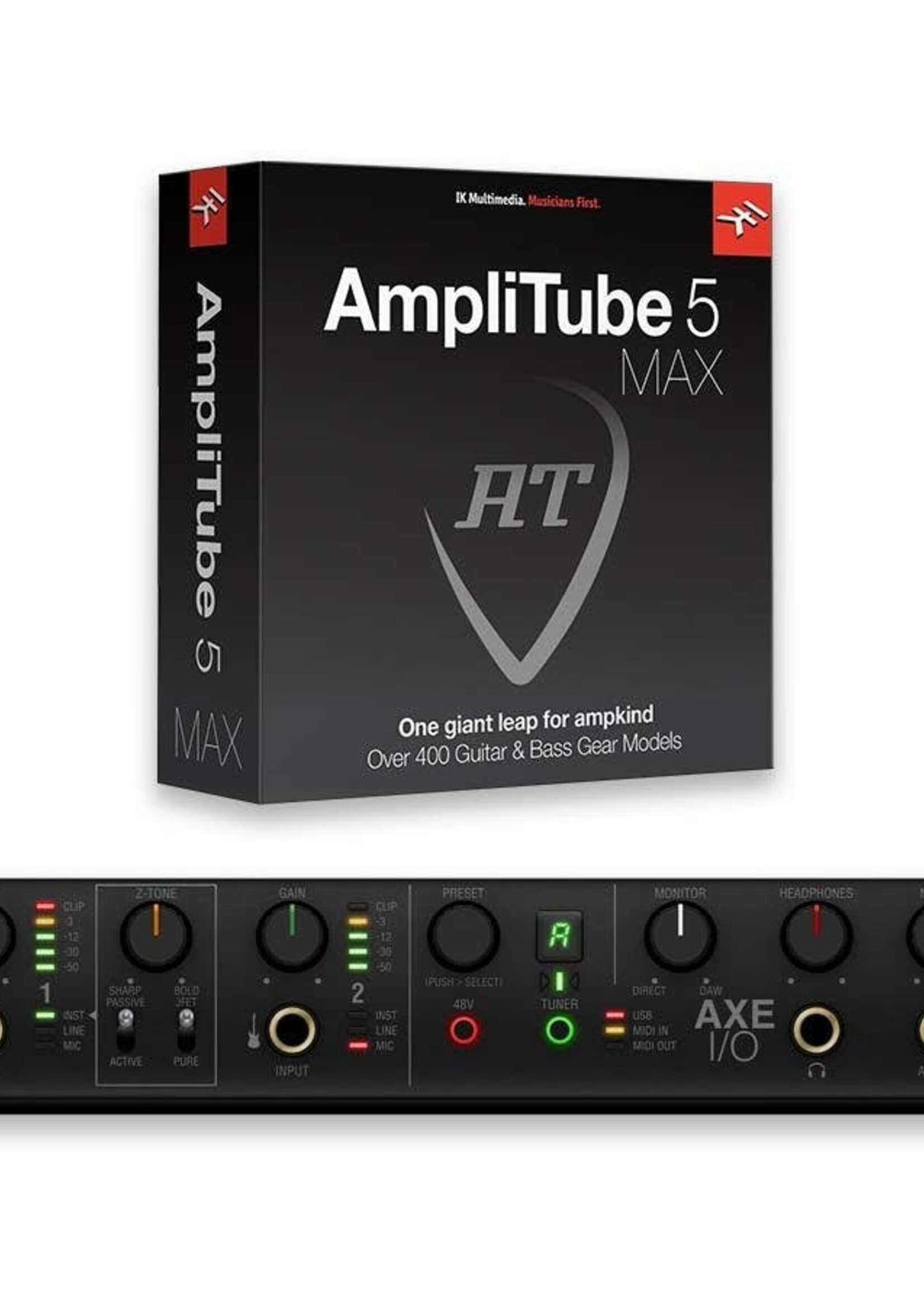 IK Multimedia AXE I/O + AmpliTube 5 MAX Bundle