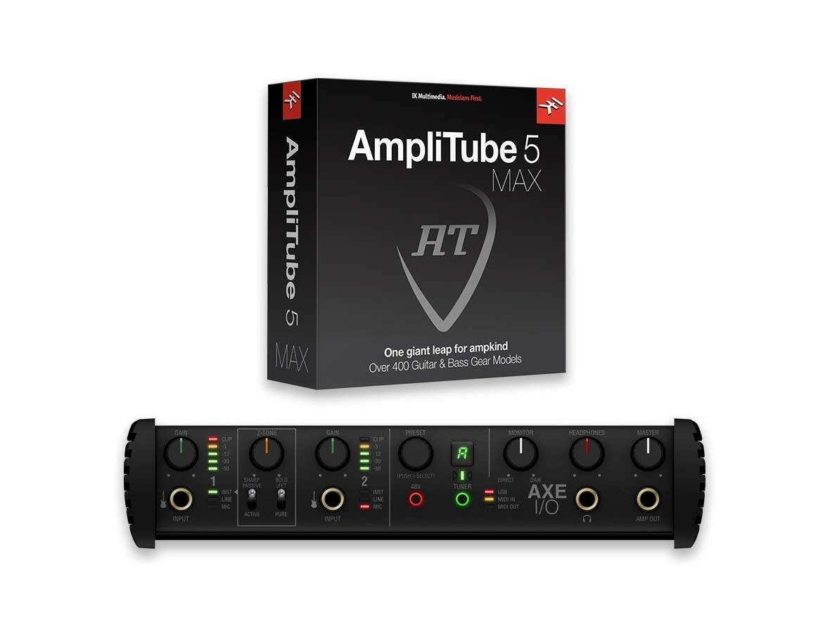 DTM・DAW IK Multimedia AXE I/O + AmpliTube 5 MAX AXE I/O + AmpliTube 5 MAX Bundle - Volt Music Store