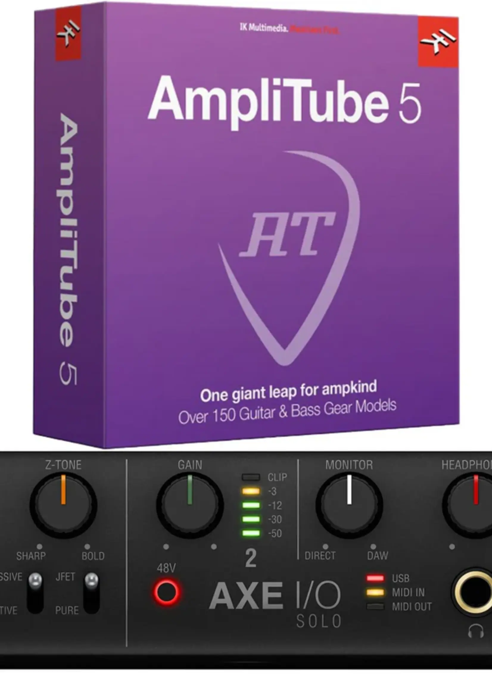 IK Multimedia AXE I/O Solo + AmpliTube 5 Bundle