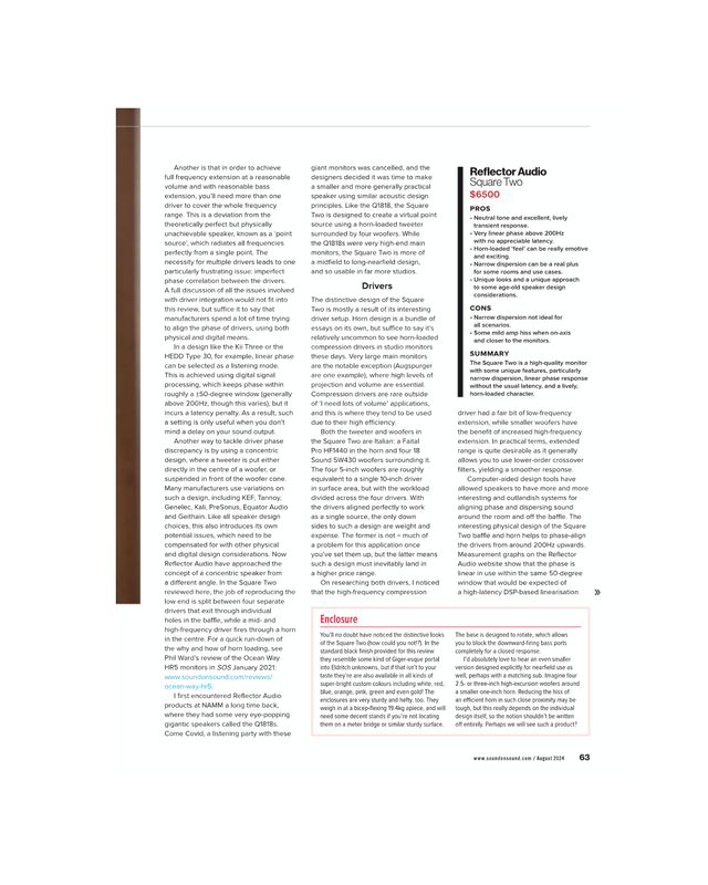 Reflector Audio Square Two ( Pair ) (Display Model)