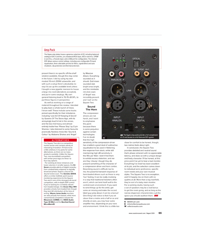 Reflector Audio Square Two ( Pair ) (Display Model)