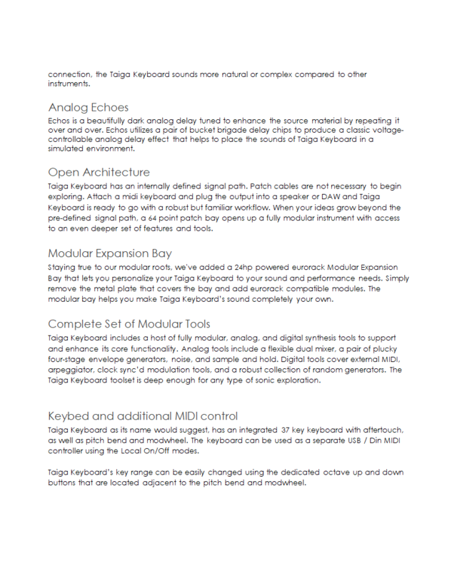 Pittsburgh Modular Taiga Keyboard