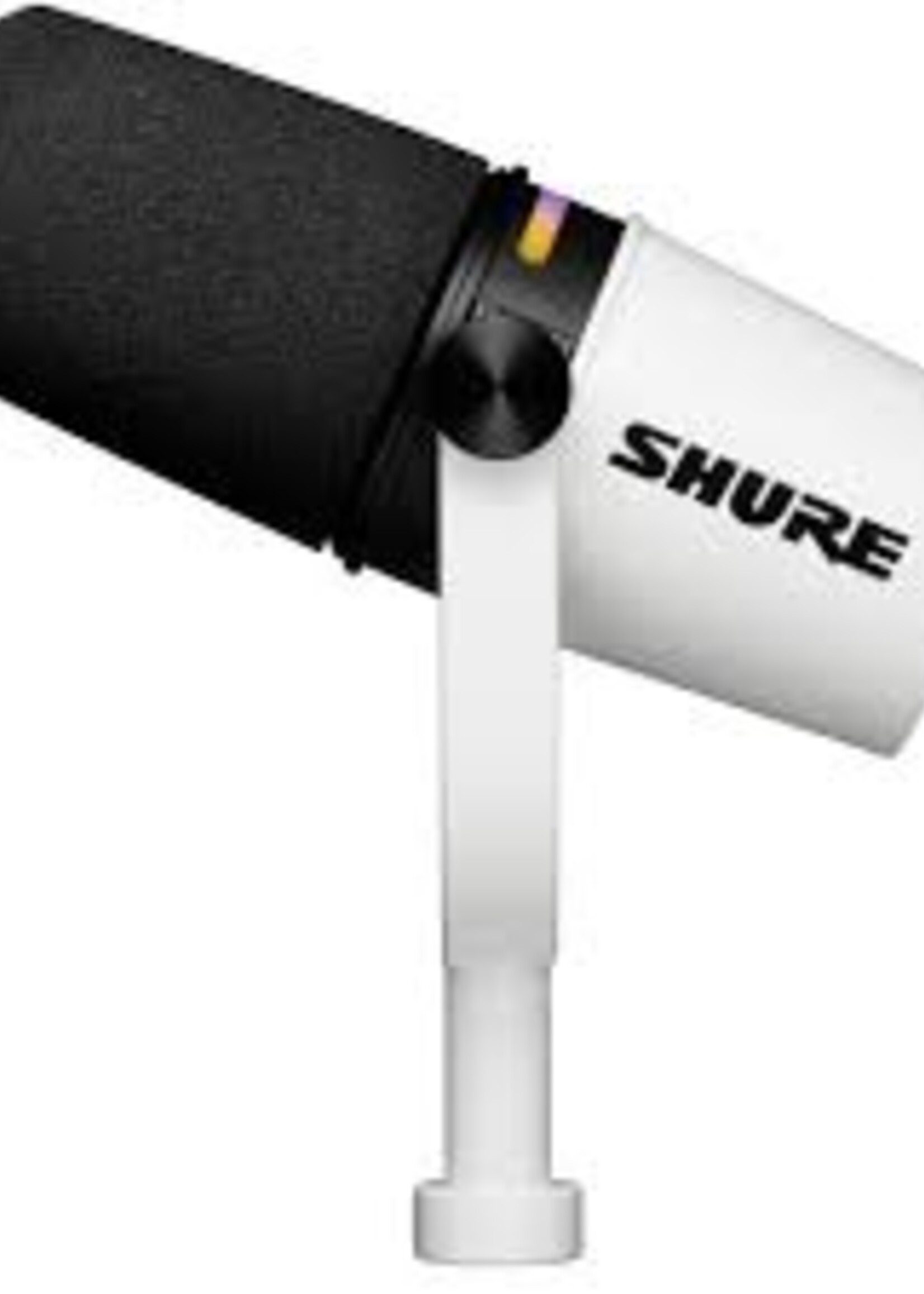 Shure MV7+-W XLR/USB SPEECH MICROPHONE, WHITE