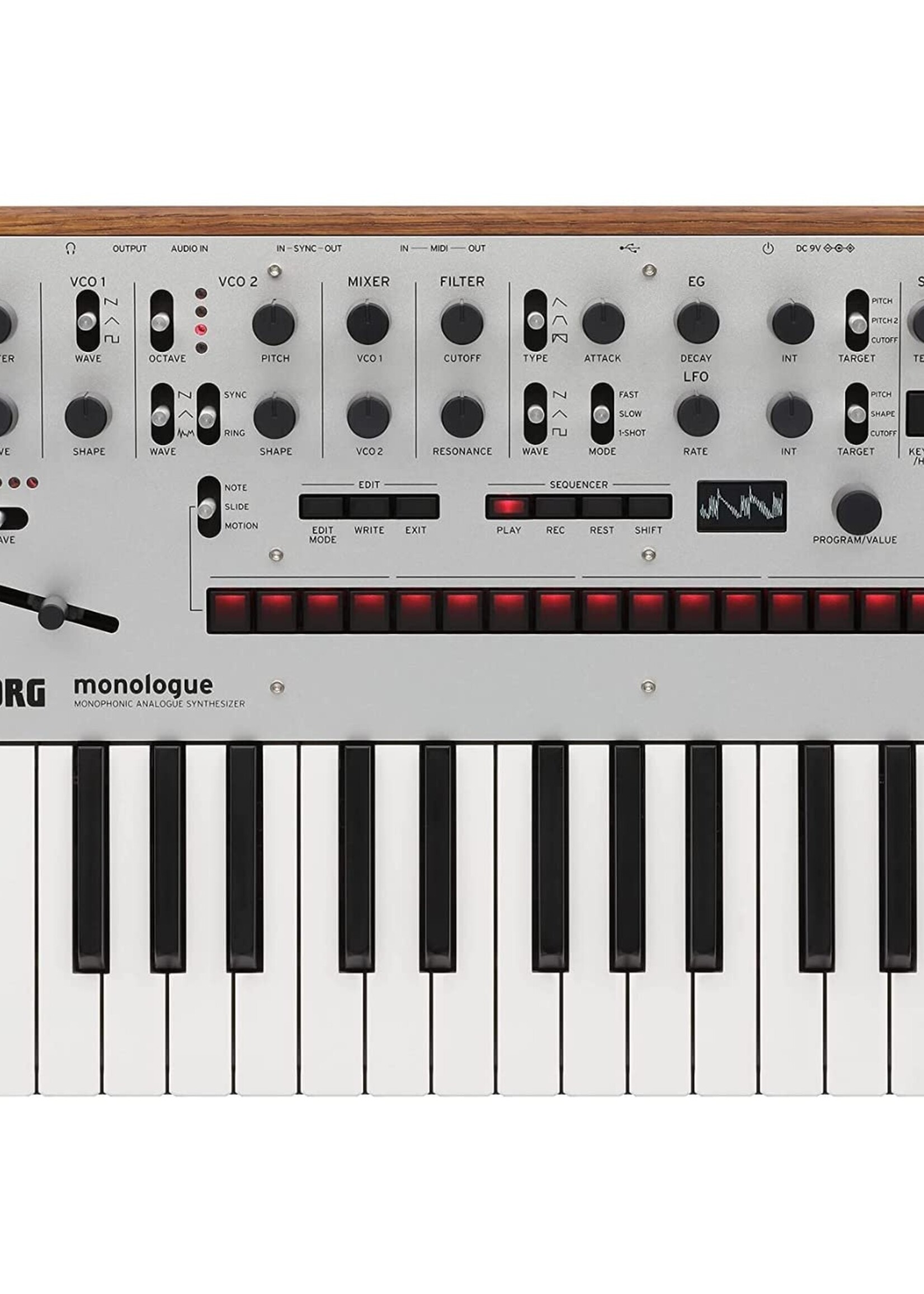 Korg Monologue monophonic analog synthesizer (Silver)