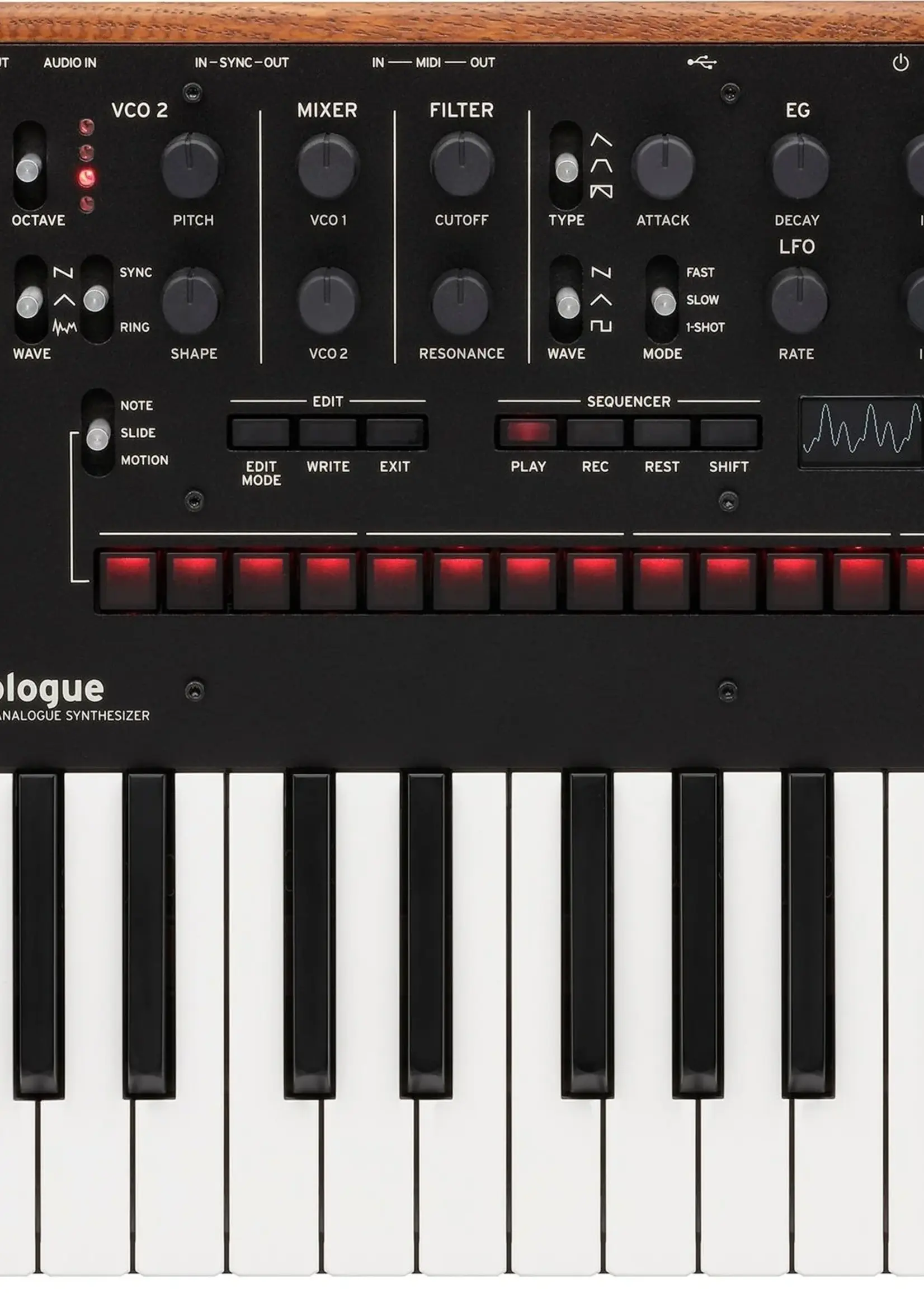 Korg MONOLOGUE monophonic analogue synthesizer (BLACK)