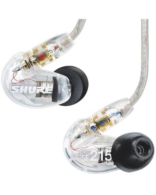 Shure SE215-CL-EFS In-Ear Earphones (Clear)