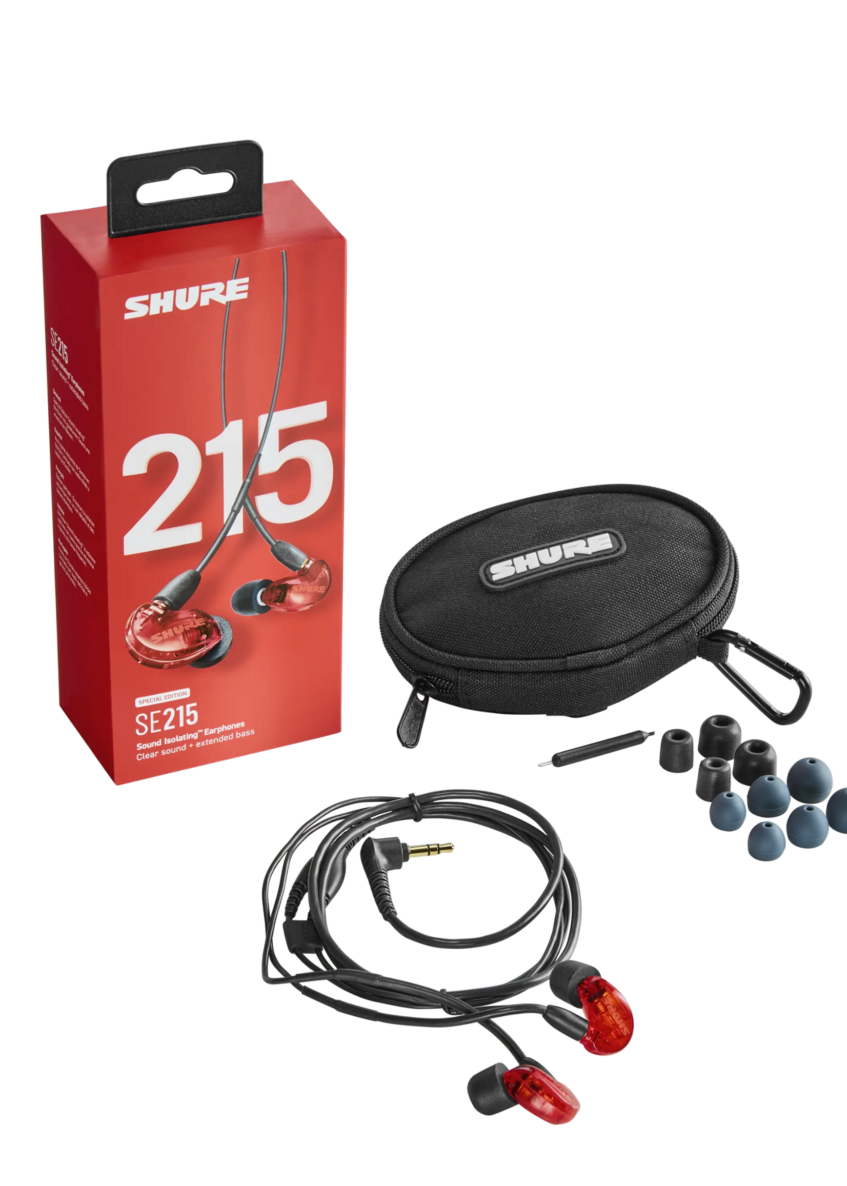 Shure SE215SPE-RD-EFS In-Ear earphones (Red)