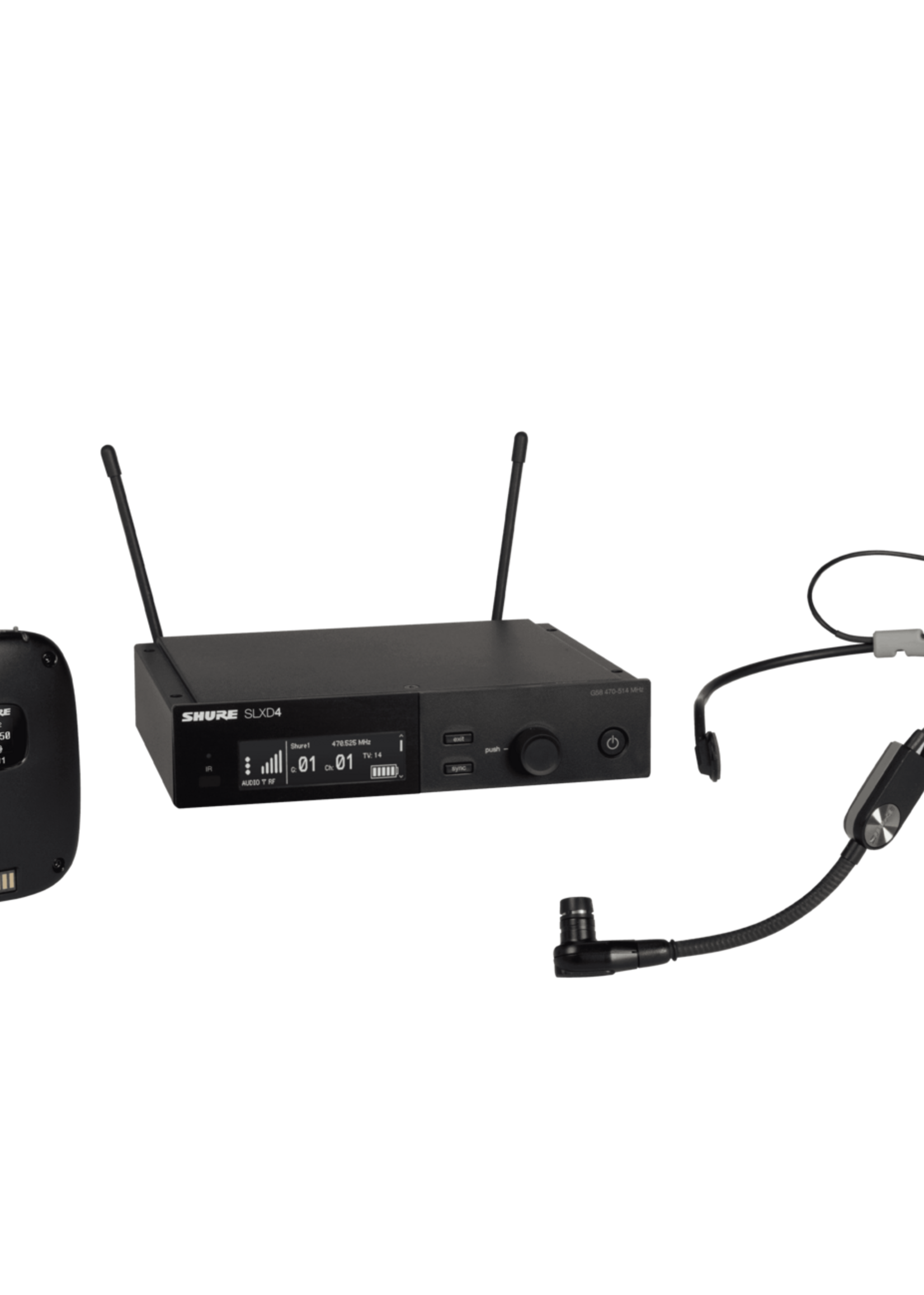 Shure SLXD14E/SM35-H56 SINGLE BP SYS W/ SM35 HEADSET 518-562MHz