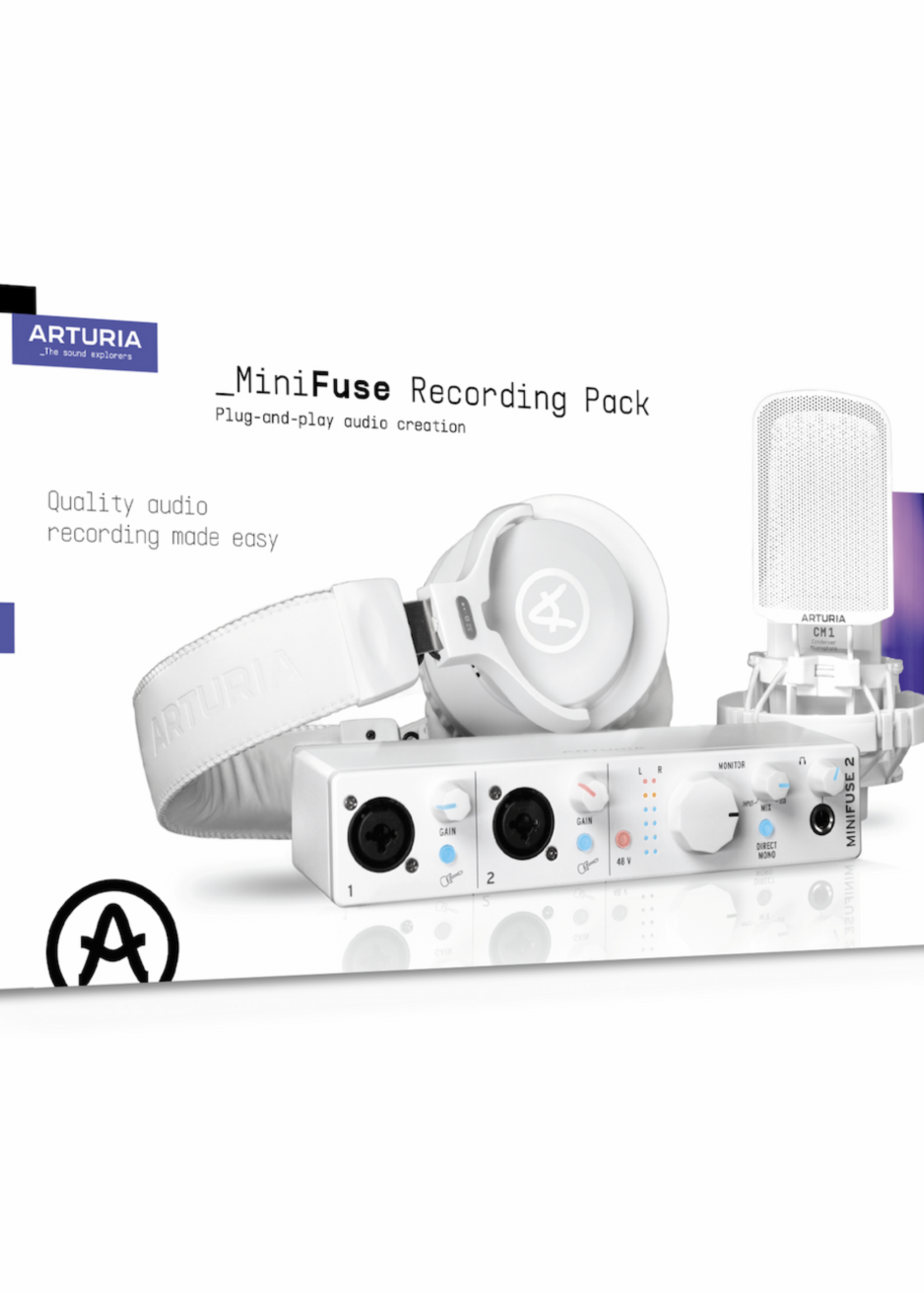 Arturia MiniFuse Recording Pack White