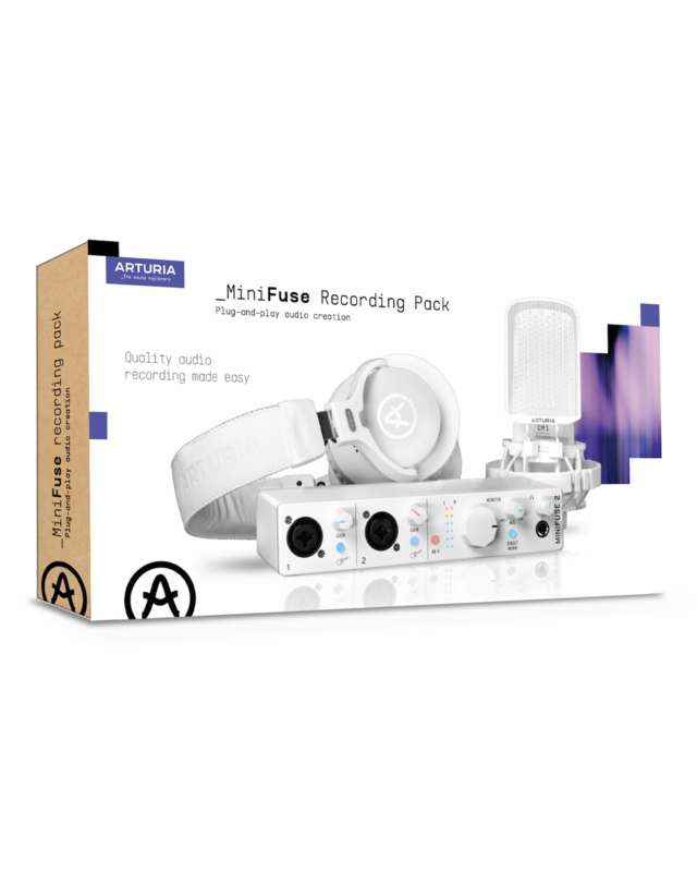 Arturia MiniFuse Recording Pack White