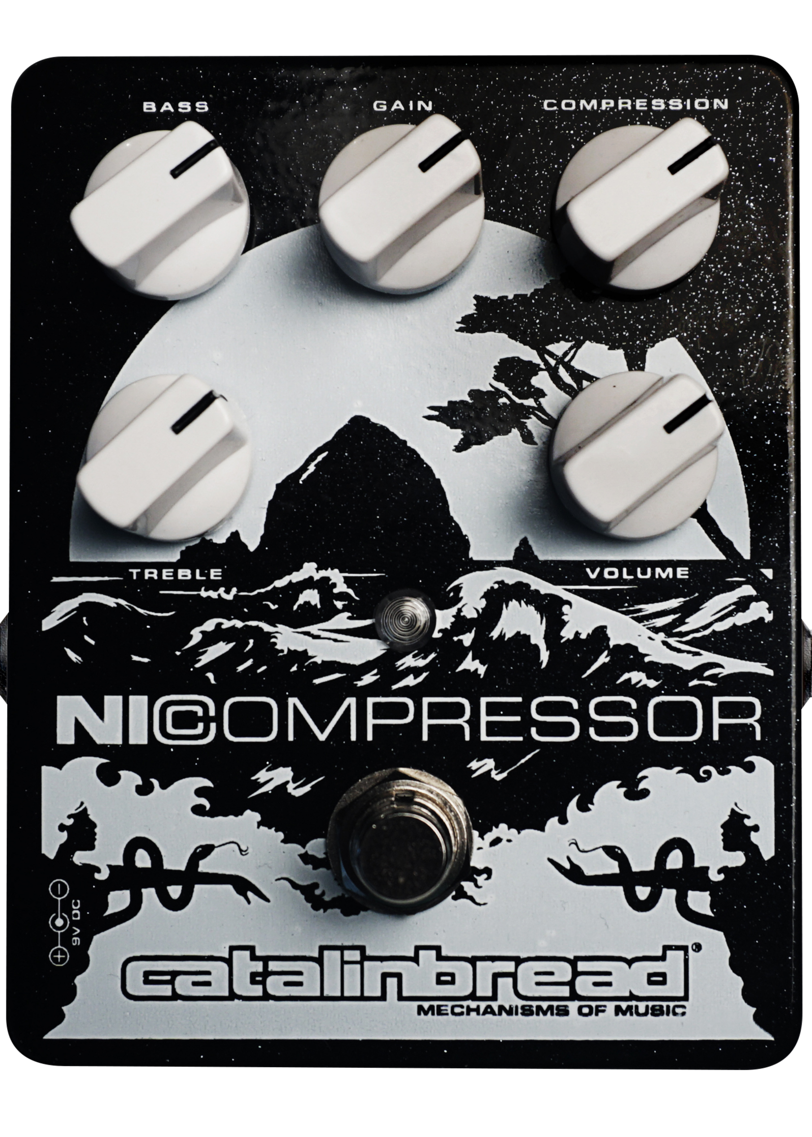 Catalinbread NICOMPRESSOR SILVER ON BLACK