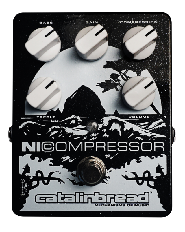 Catalinbread NICOMPRESSOR SILVER ON BLACK