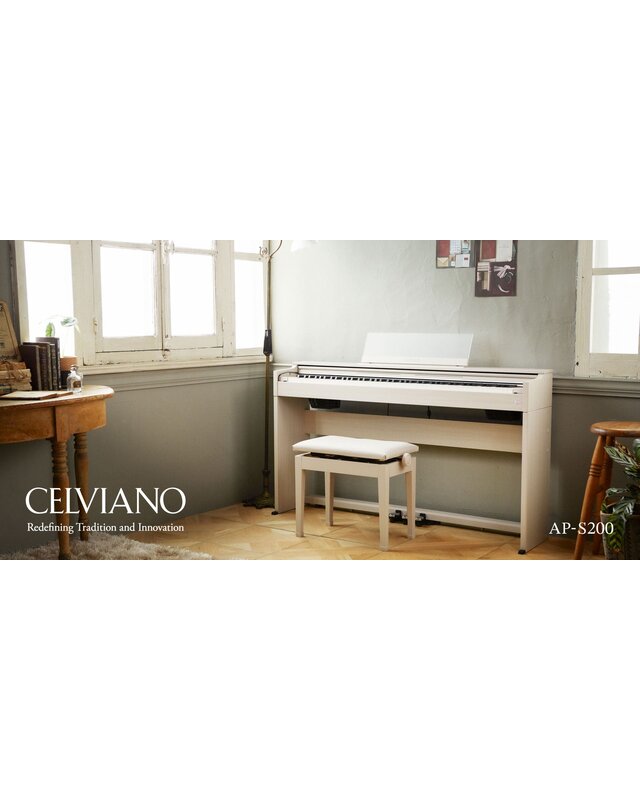 Casio AP-S200 Celviano Series Digital Piano (White)